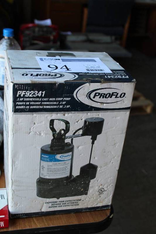 lot 94 image: ProFlo .3hp Submersible Cast Iron Sump Pump