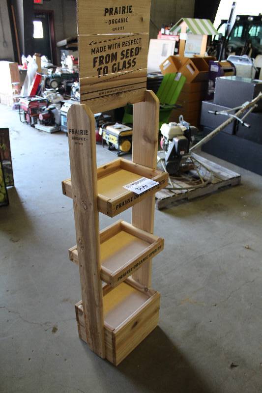 lot 309 image: Prairie Liquor 3-Tier Display Case