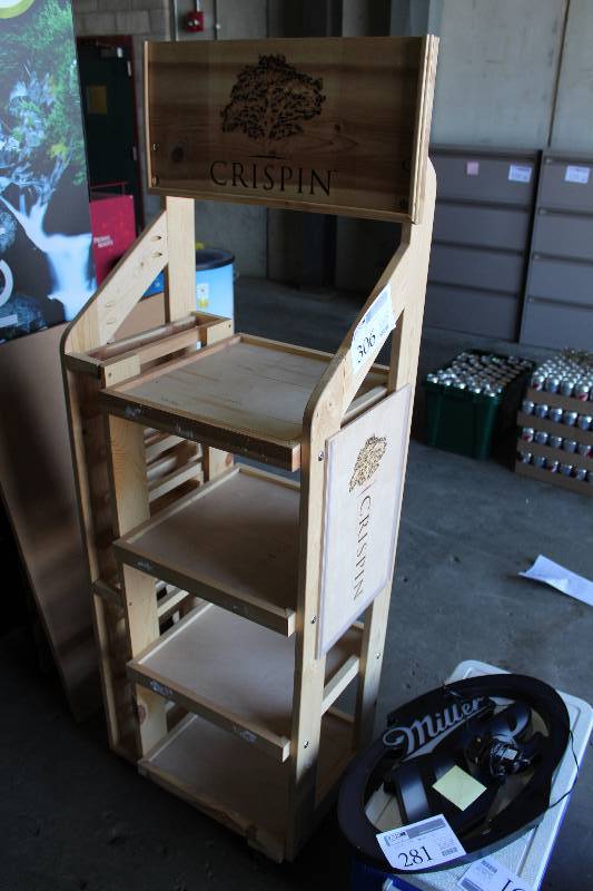 lot 306 image: Crispin Cider 4-Tier Display Case