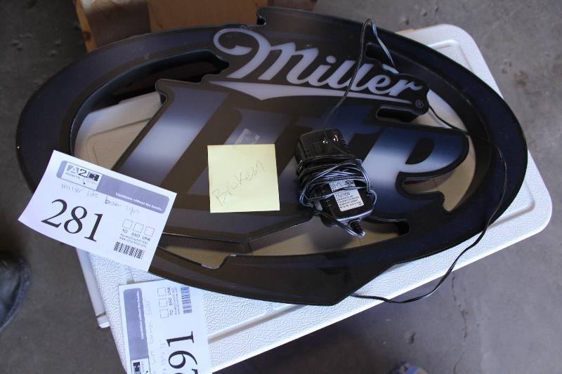 lot 281 image: Miller Lite Wall Light