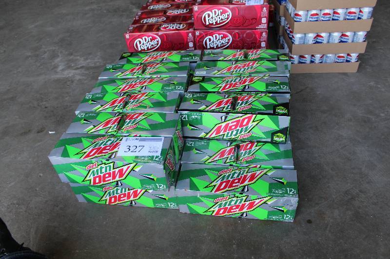 lot 327 image: 12-Pack 12oz. Cans Diet Mt. Dew