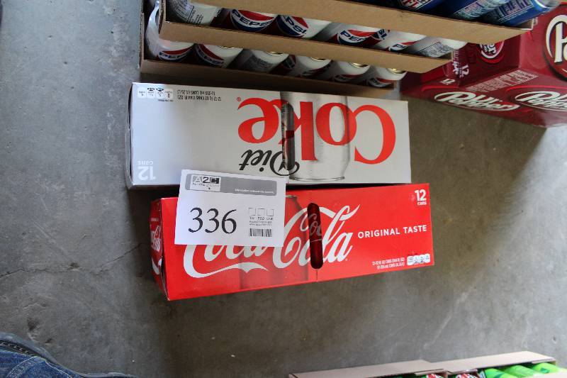 lot 336 image: 12oz. Cans Coke, Diet Coke