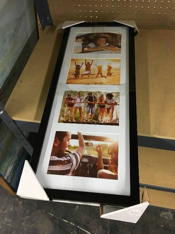 lot 280 image: MULTI IMAGE PICTURE FRAME, RETAIL $24.99