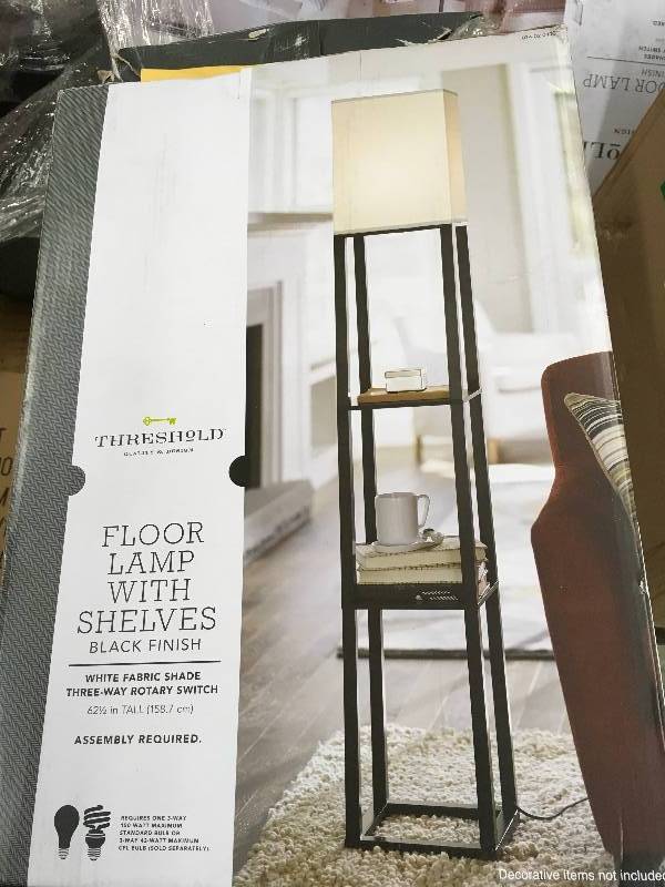 Threshold Floor Lamp With Shelves Retail 44 99 April