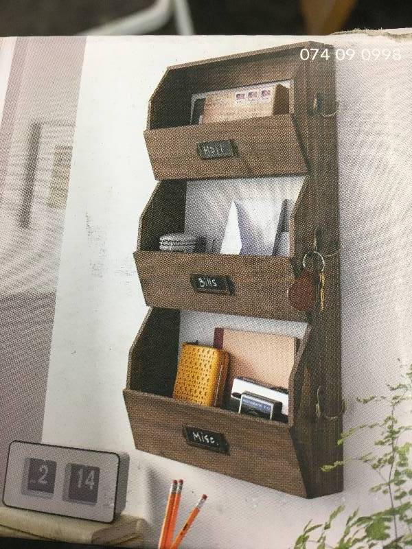lot 293 image: VERTICAL BINS WITH HOOKS