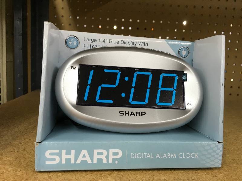 lot 300 image: SHARP LED ALARM CLOCK
