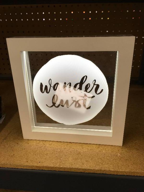 lot 301 image: LIGHT BOX WONDER LUST