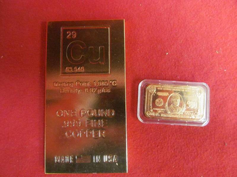 lot 59 image: copper bar