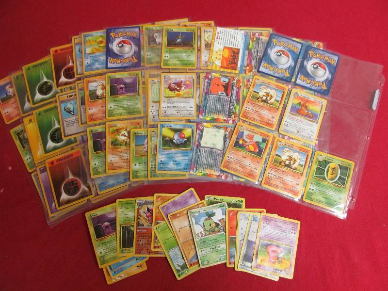 lot 63 image: Pokmon trading cards