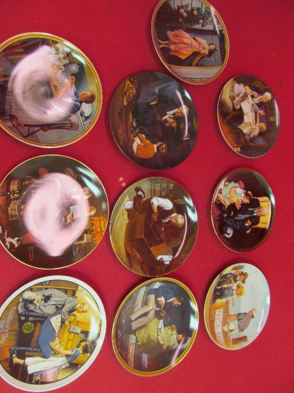 lot 101 image: Norman Rockwell collector plates