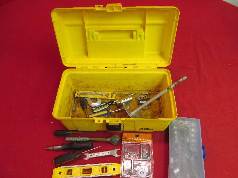 lot 131 image: tool box, tools