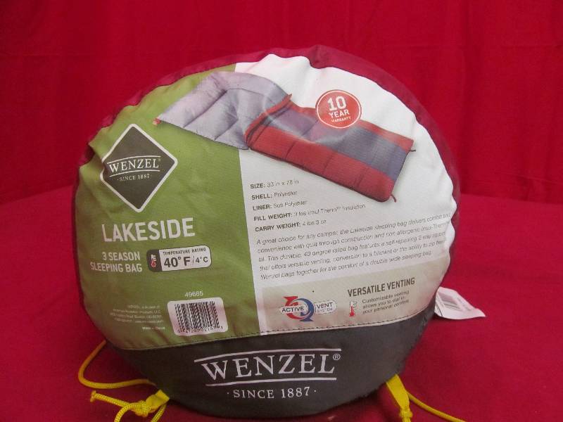 lot 186 image: Wenzel sleeping bag