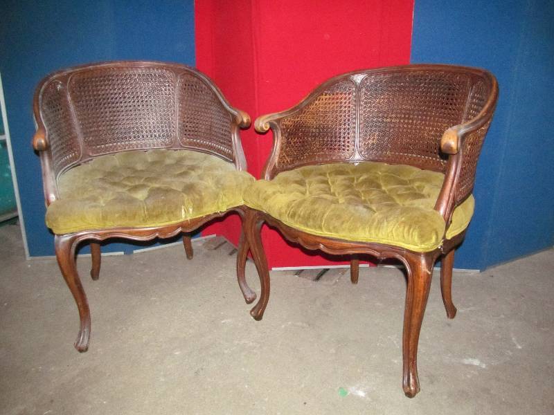 lot 215 image: Vintage Loeblien chairs