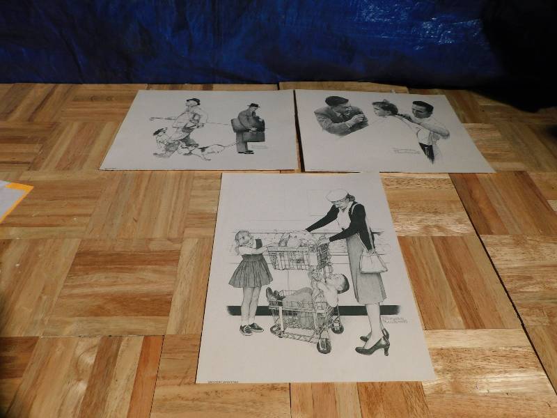 lot 270 image: NORMAN ROCKWELL PRINTS