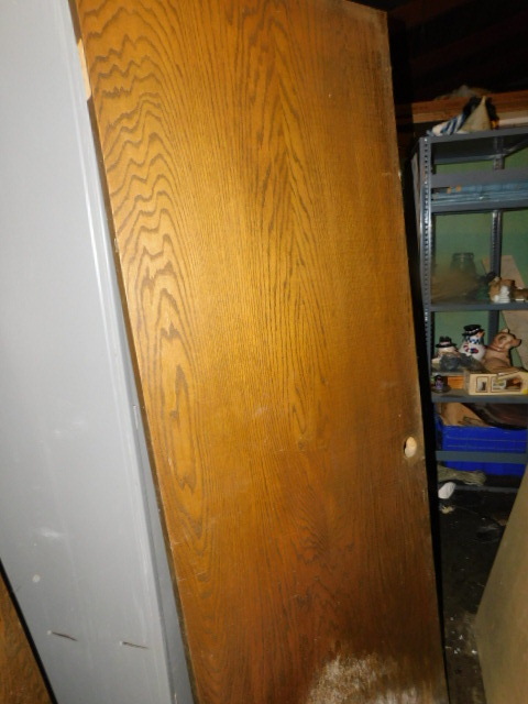 lot 487 image: WOOD DOOR