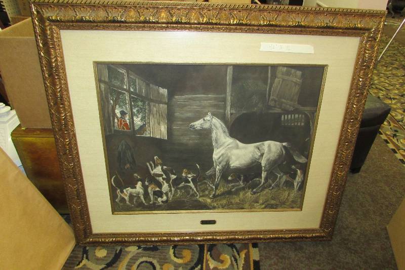 FRAMED HORSE PICTURE