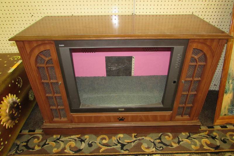 OLD TV COUNSEL TURNED INTO A DOG BED