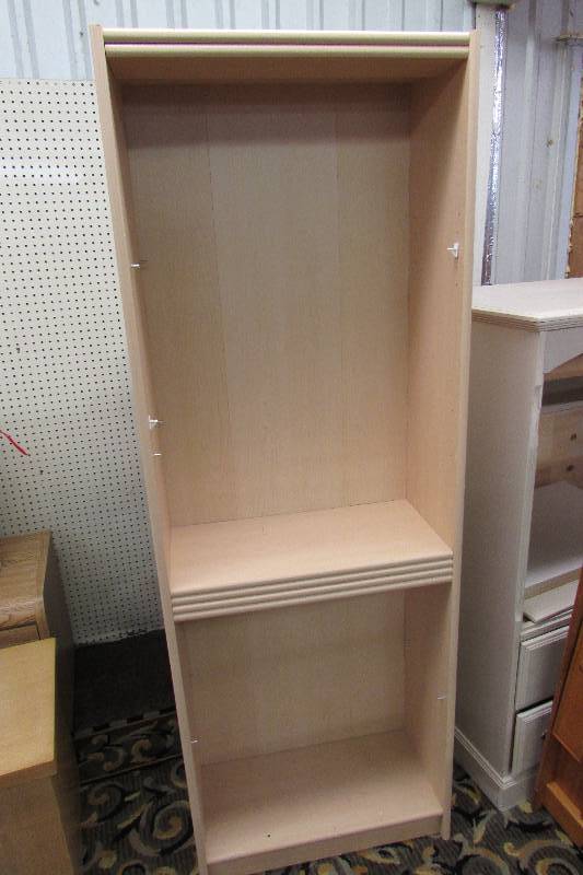 BLONDE COLOR BOOK SHELF, 4 SHELVES