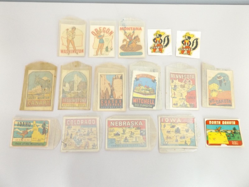 lot 27 image: Lot of Vintage Travel Decals