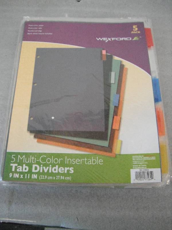 Tab Dividers