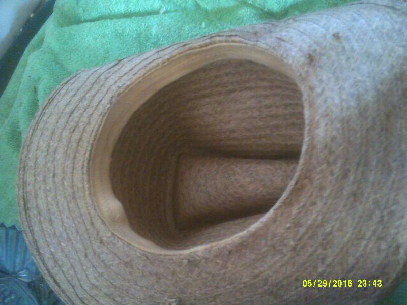 LG STRAW WEAVED COW BOY HAT