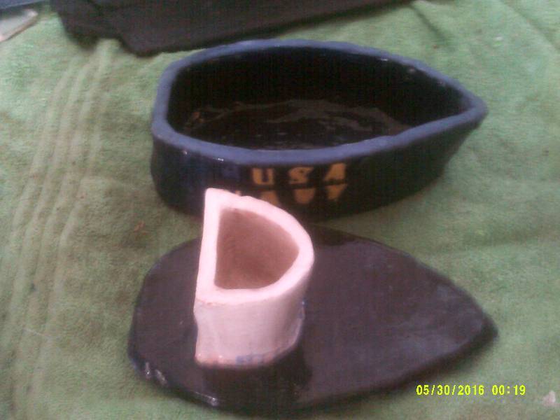 VINTAGE POTTERY US NAVY SHIP
