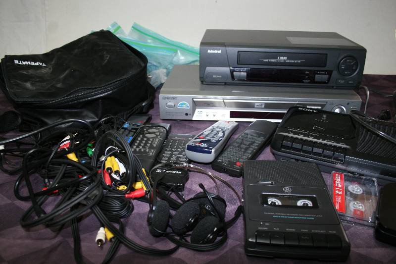 lot 47 image: DVD Player, VHS Player, Tape Recorders, and More