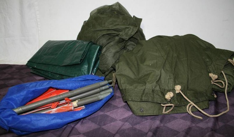 lot 55 image: Shelter Half Tent and Tarp