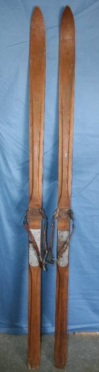 lot 146 image: Antique Wooden Skis