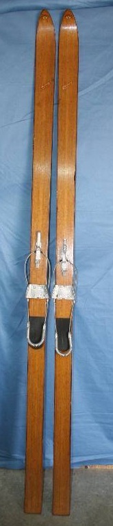 lot 147 image: Vintage Wooden Skis