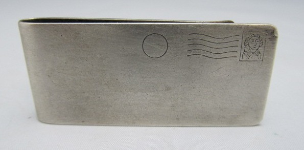 lot 88 image: Vintage Sterling Silver Envelope Money Clip