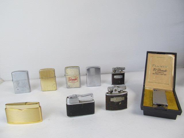 lot 57 image: Lot of Assorted Vintage Cigarette Lighters