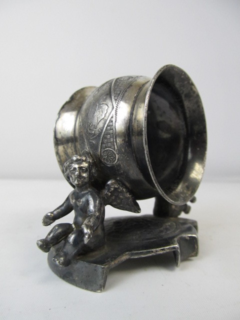 lot 60 image: Antique Signed Webster & Son Figural Napkin Holder