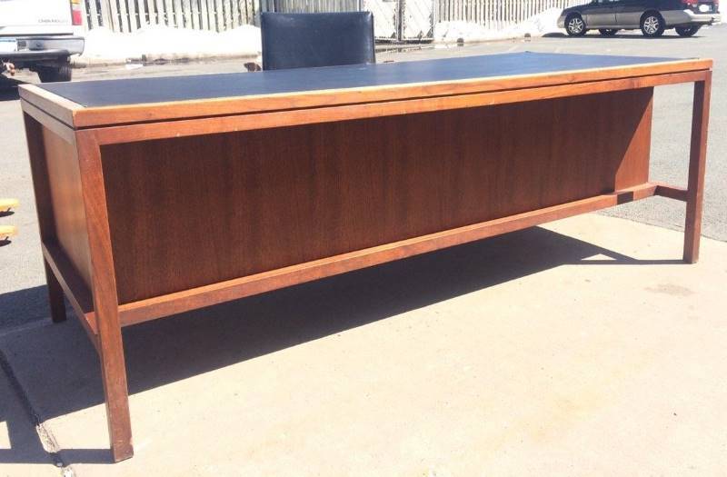 lot 131 image: Mid Century Style Executive Desk w Chair