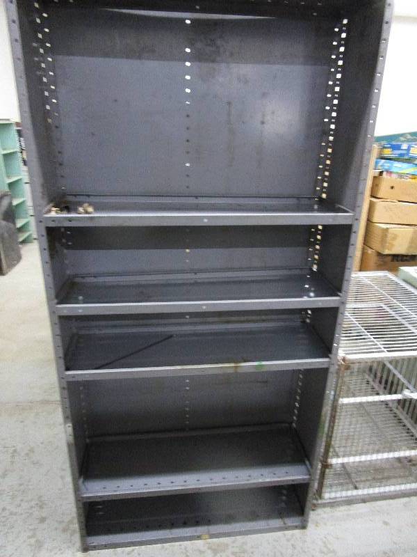 lot 93 image: Heavy Gauge Steel Shelf - 6h X 3w X 1d
