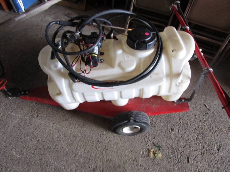 lot 141 image: Pull Behind Sprayer Fimco Model #Lg2500303 Pumptested and Works and Was stored indoors.