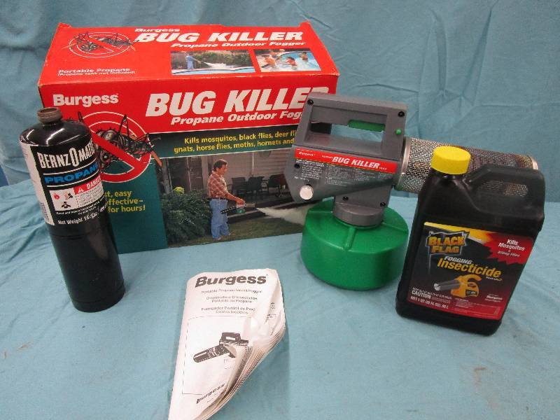 lot 185 image: Propane Bug Fogger and Insecticide and Supplies