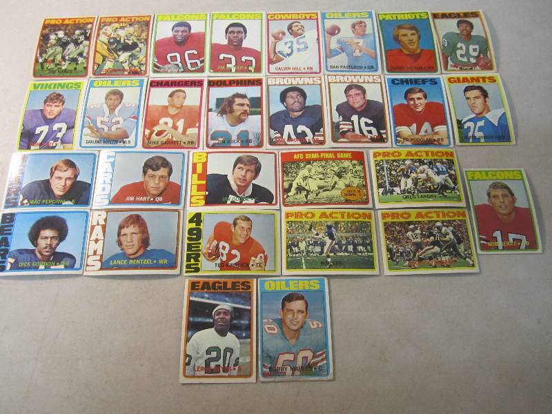 Lot of 29 Football Cards 1972  FS...