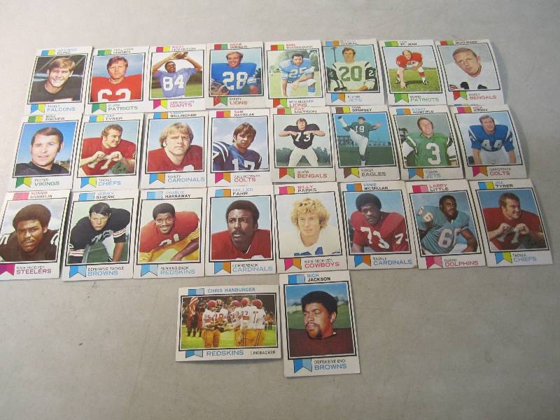 Lot of 26 Football Cards 1973  FS...