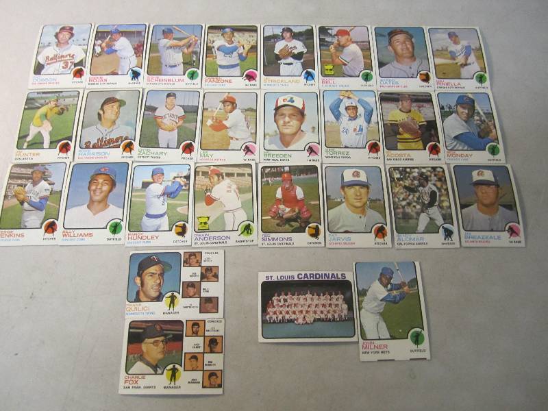 Lot of 28 Baseball Cards 1973  FS...