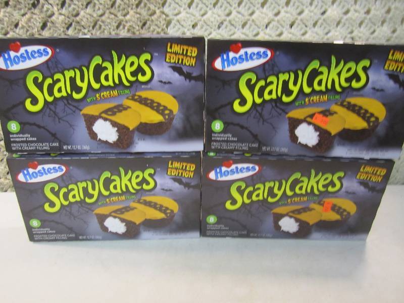 Lot of 4 Boxes Hostess Scary Cakes ...