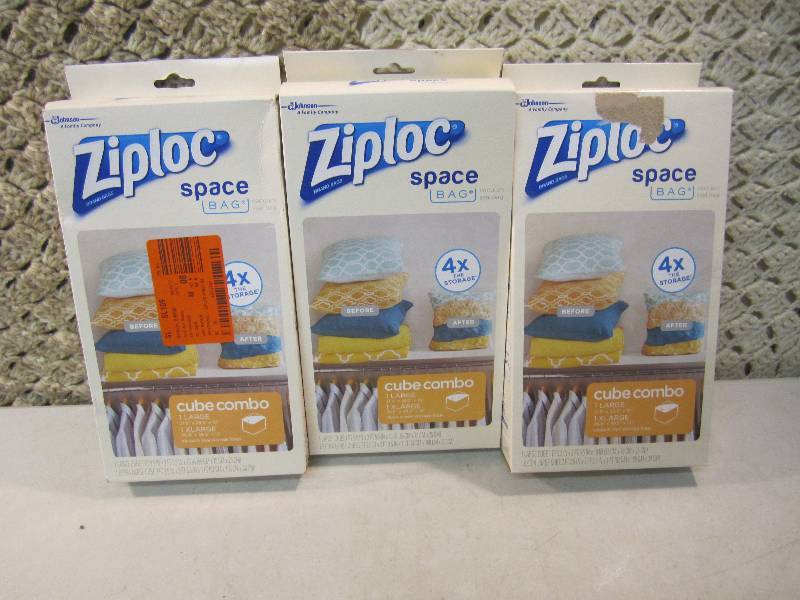 Lot of 3 Ziploc Space Bag Cube 2 Pa...