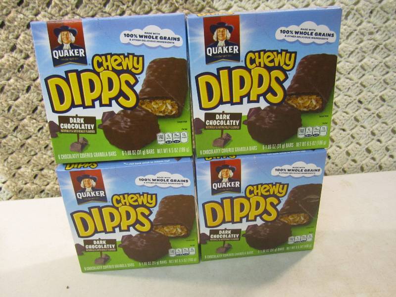 4 Boxes Chewy Dipps Dark Chocolate ...