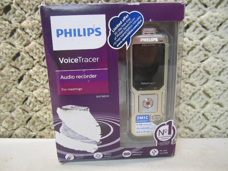 Philips Voice Tracer DVT8010 Audio ...