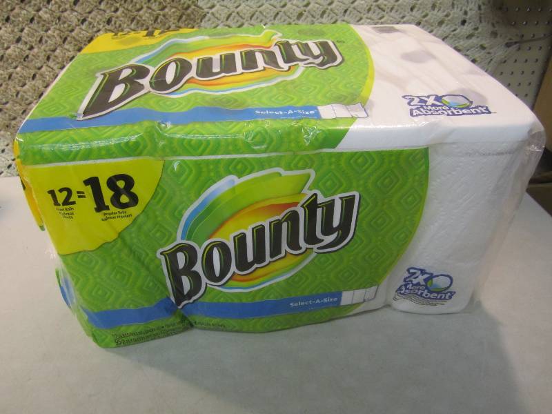 12 Roll Pack of Bounty Paper Towels...