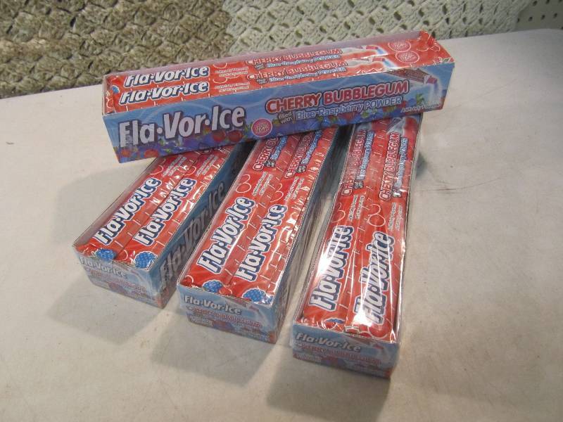 Lot of 4 Boxes Fla-Vor-Ice Cherry B...