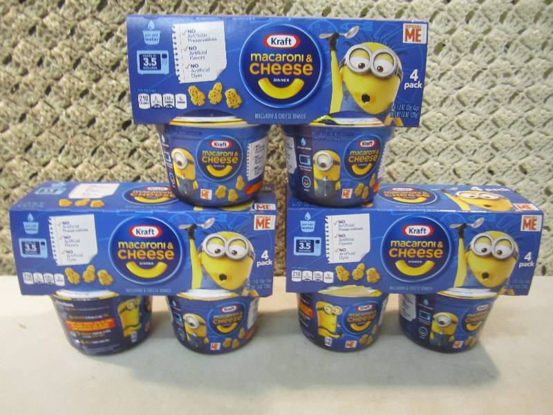 Lot of 3 Kraft Macaroni & Cheese 4-...