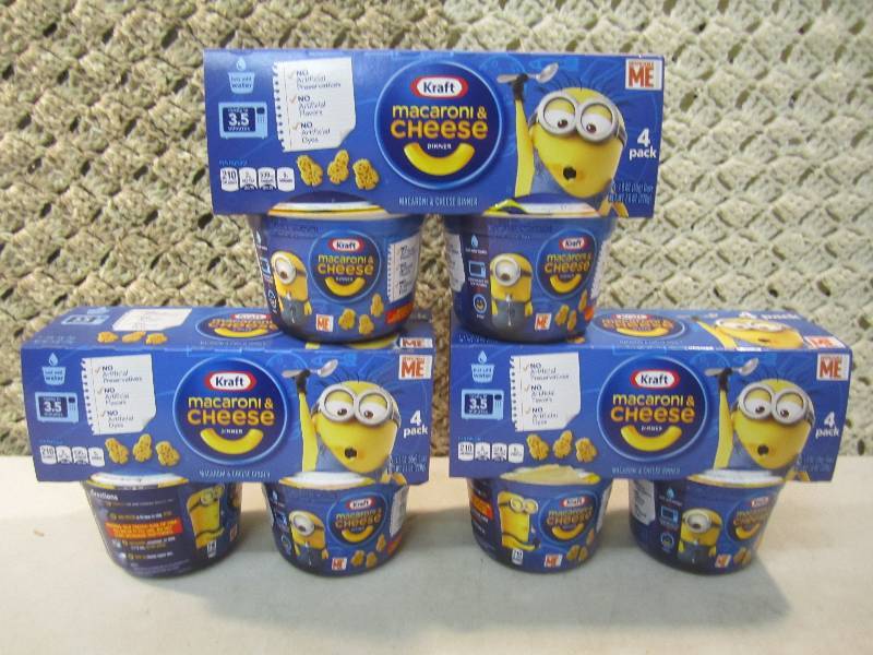 Lot of 3 Kraft Macaroni & Cheese 4-...