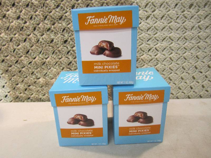 Lot of 3 Boxes Fannie May Milk Choc...