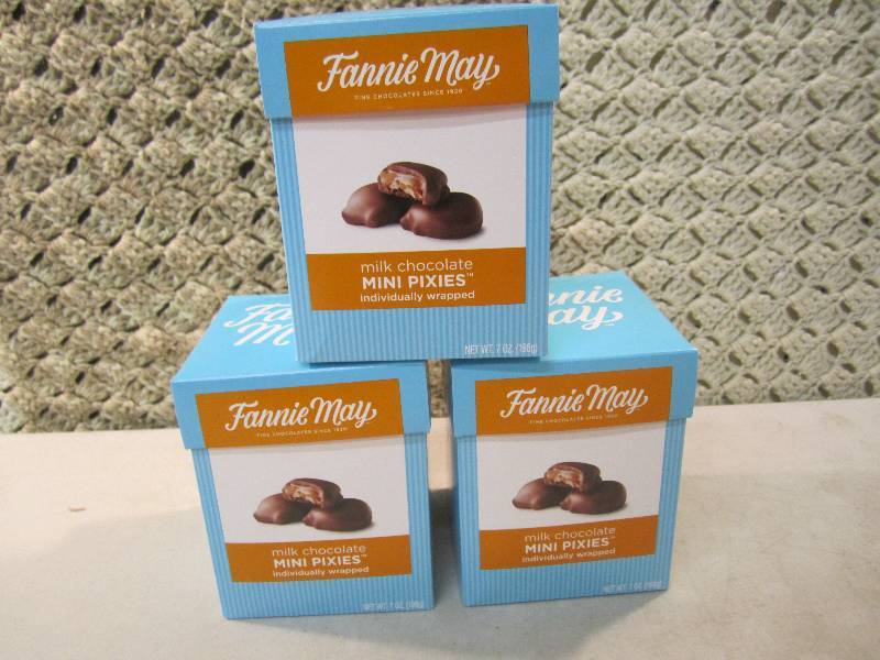 Lot of 3 Boxes Fannie May Milk Choc...